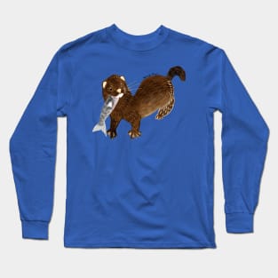 Clever Mink ( Neovison vison) Long Sleeve T-Shirt